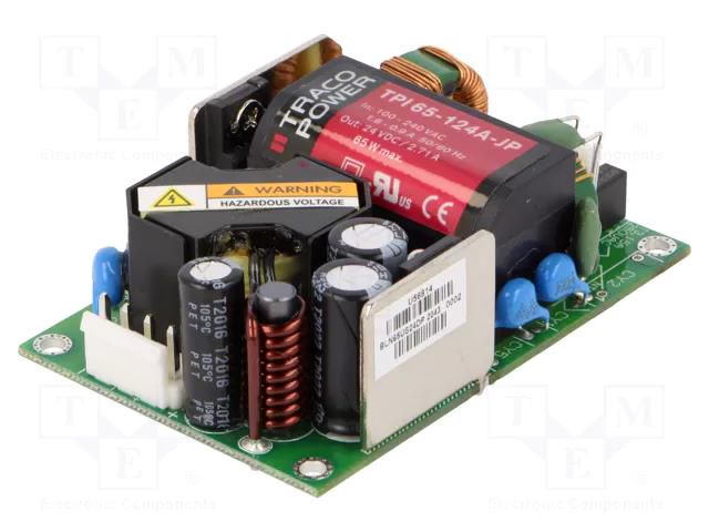 Power supply: switching; open; 125W; 120÷370VDC; 85÷264VAC; OUT: 1 TRACO POWER TPI125-112A-J