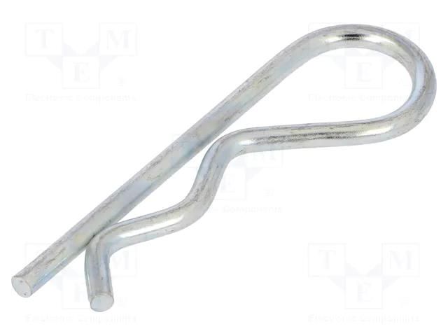 Cotter pin; zinc-plated steel; Ø: 5mm; L: 102mm; Shaft dia: 20÷28mm ELESA+GANTER GN1024-ST-5-E
