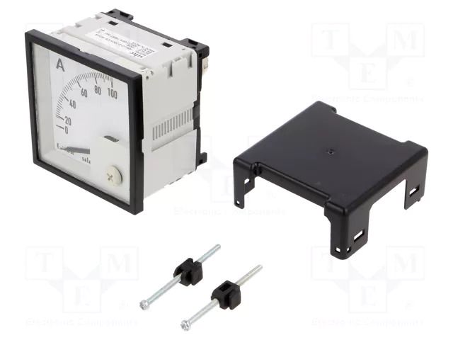 Ammeter; on panel; I AC: 0÷100A; Class: 1.5; 50÷60Hz; Features: 90° SELEC AM-I-D-2-100A-CE