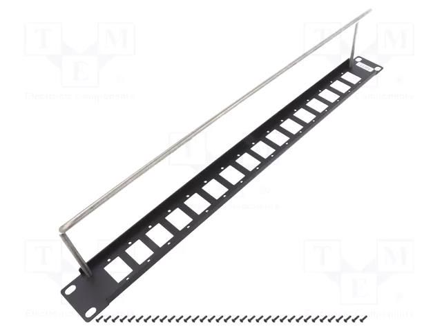 Mounting adapter; patch panel; rack; screw; 29mm; M3; Height: 1U CLIFF CP30159