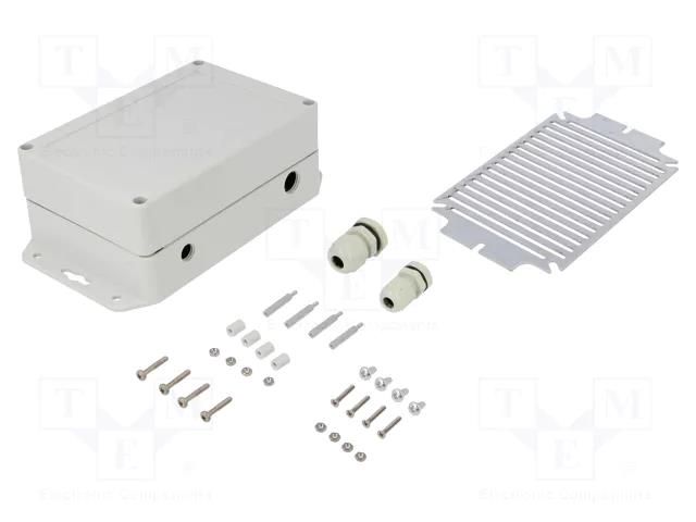 Enclosure: for computer; light grey; X: 101.6mm; Y: 151.4mm; Z: 60mm KRADEX IOT.ZPSET1510.1
