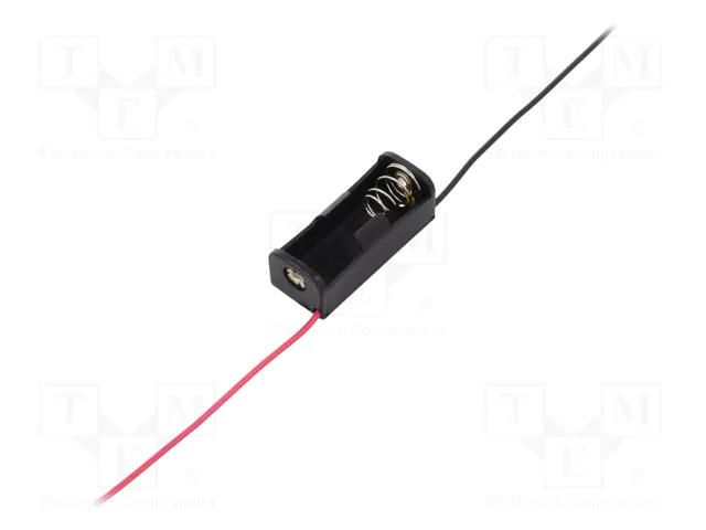 Holder; N,R1; Batt.no: 1; cables; 150mm; black COMF BH-511A