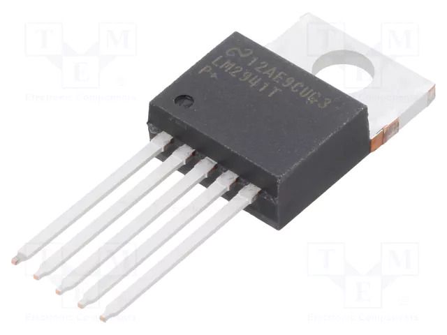 IC: voltage regulator; LDO,adjustable; 5÷20V; 1A; TO220-5; THT TEXAS INSTRUMENTS LM2941T/NOPB