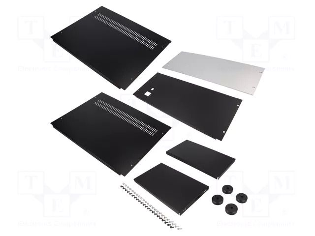 Enclosure: rack mounting; Standard: 19"; 4U; black; Z: 166mm; rack TEKO RACK-4.18