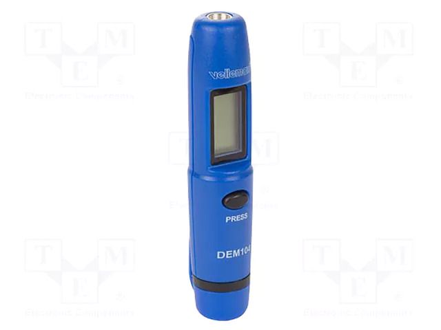 Infrared thermometer; LCD; -50÷260°C; Accur: ±(2%+2°C) VELLEMAN VEL-DEM104