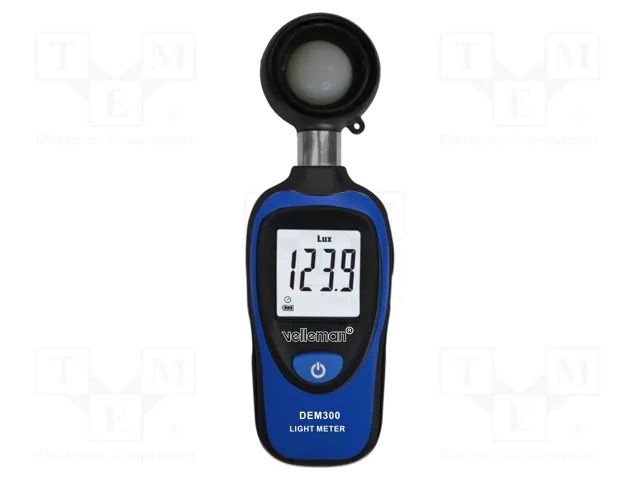 Light meter; 0÷200000lx; Meas.accur: ±(3% reading + 0.5% range) VELLEMAN VEL-DEM300