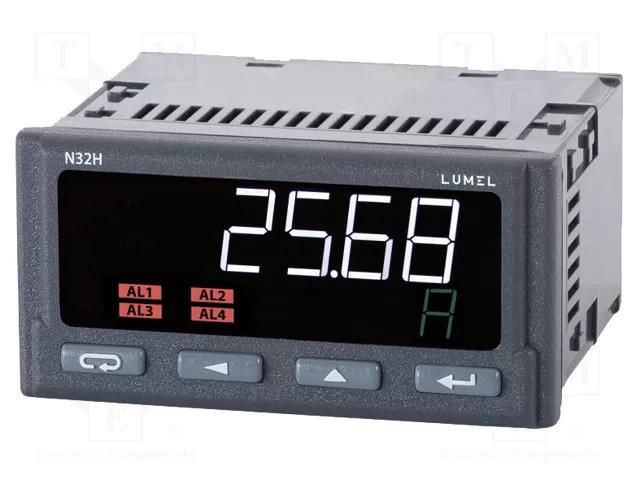 Meter: network parameters; 50V,100V,150V,300V,600V; Modbus RTU LUMEL N32H-120000000M0