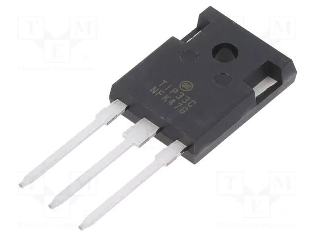 Transistor: NPN; bipolar; 100V; 10A; 80W; TO247-3 ONSEMI TIP33CG