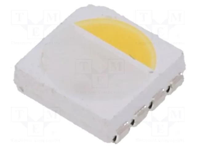 Power LED; RGBW; EMITER; 115°; 20mA; 400mW; 5x5x1.6mm; 5050; SMD ProLight Opto PE8A-FFTE-WERGBVD