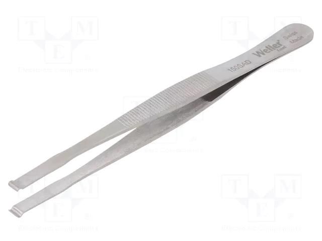 Tweezers; 120mm; for precision works; Blade tip shape: hook WELLER WEL.150SAD