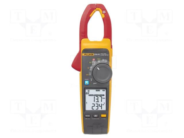 Meter: multifunction; digital,pincers type; Øcable: 34mm; LCD FLUKE FLK-378FC