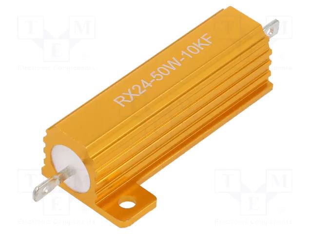 Resistor: wire-wound; with heatsink; 10kΩ; 50W; ±1%; 30ppm/°C SR PASSIVES AHP50W-10KF