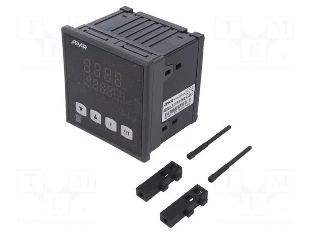 Module: regulator; temperature; SPDT; OUT 2: SPST-NO; on panel APAR AR682BPPPWARS485