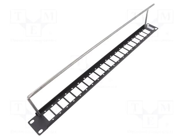 Mounting adapter; patch panel; rack; screw; 29mm; Height: 1U; SLIM CLIFF CP30161