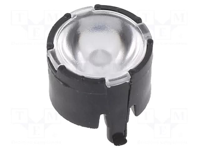 LED lens; round; plexiglass PMMA; transparent; 17÷34°; H: 6.8mm LEDIL FP11075