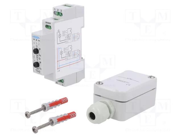 Twilight switch; for DIN rail mounting; 230VAC; SPDT; IP20; 16A MART TS-42-3