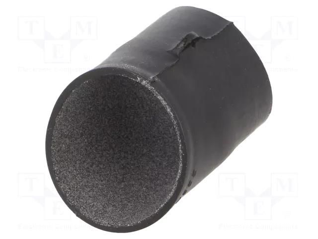 Heat shrink boot; angular,glued; 16mm; black; -75÷150°C; RAYCHEM TE Connectivity 222K142-25/225-0