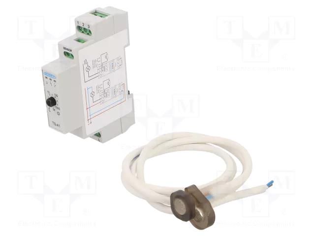 Twilight switch; for DIN rail mounting; 230VAC; SPDT; IP20; 16A MART TS-41-2