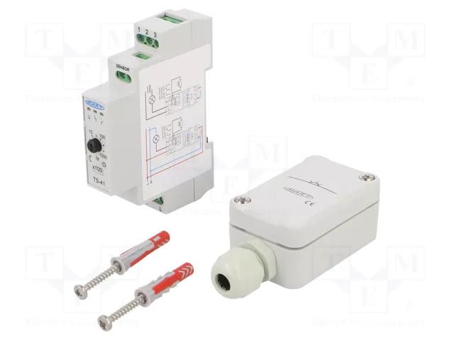 Twilight switch; for DIN rail mounting; 230VAC; SPDT; IP20; 16A MART TS-41-3.4