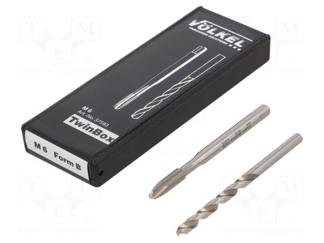 Tap; M6; 1; Holder: machine; high speed steel cobalt HSS-E; 2pcs. VÖLKEL VOLKEL-37593