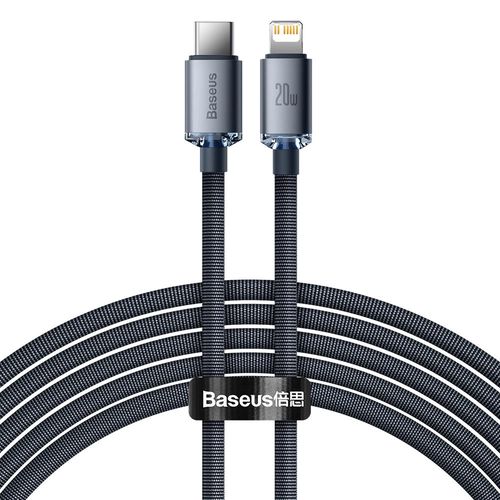Baseus CAJY000301 Lightning - USB-C PD QC cable 20W 480Mb/s 2m - black, Baseus 6932172602772