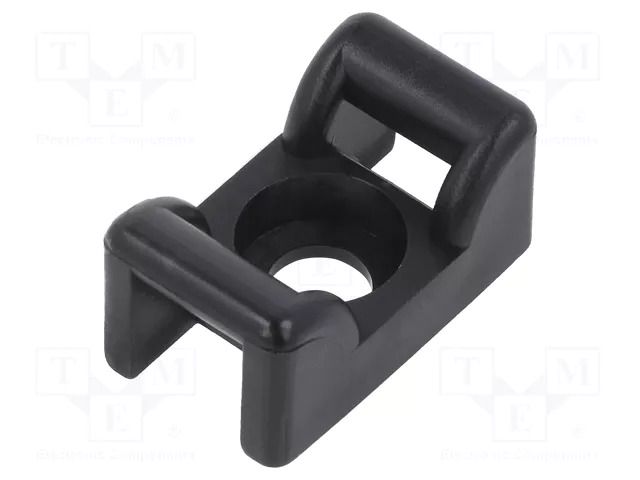 Holder; screw; black; cable ties HELLERMANNTYTON KR8G5-PA66HS-BK