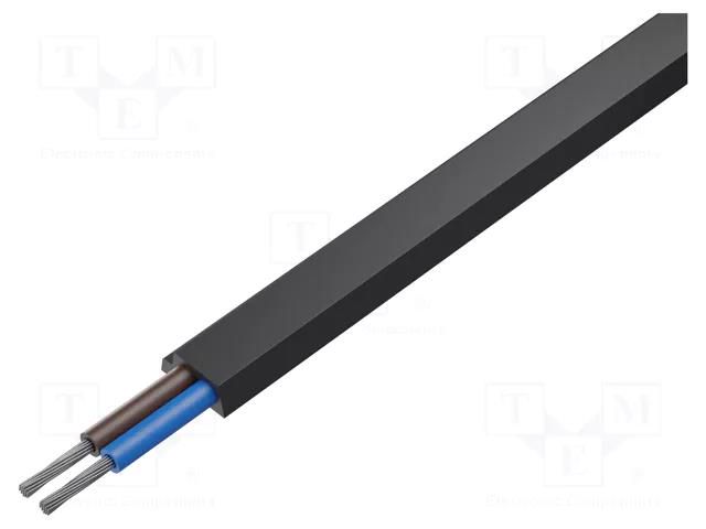 Wire; 2x2.5mm2; ASI BUS,automatics; stranded; Cu; unshielded; PUR HELUKABEL A-BUS-2X2.5-PUR-BK