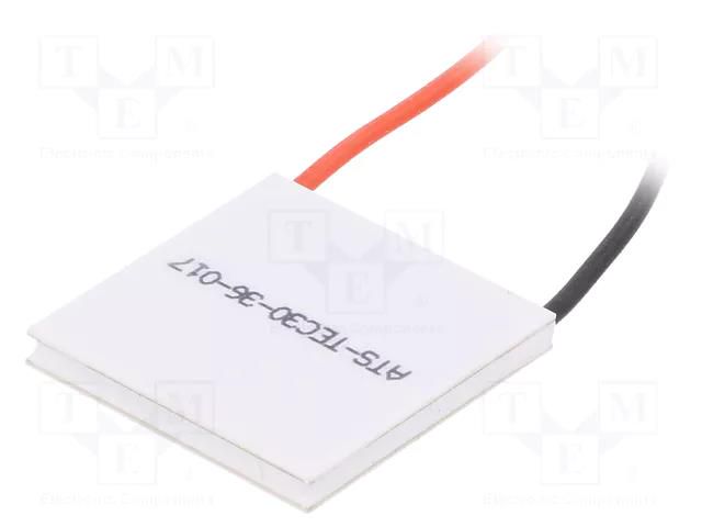 Module: Peltier; 15.4V; 3A; 30x30x3.6mm; 26.7W; ceramics; 20AWG Advanced Thermal Solutions ATS-TEC30-36-017