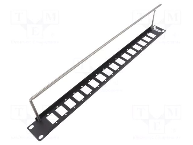 Mounting adapter; patch panel; rack; screw; 29mm; Height: 1U; SLIM CLIFF CP30158