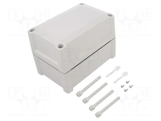 Enclosure: multipurpose; X: 122mm; Y: 187mm; Z: 130mm; TEMPO; ABS FIBOX TA191213