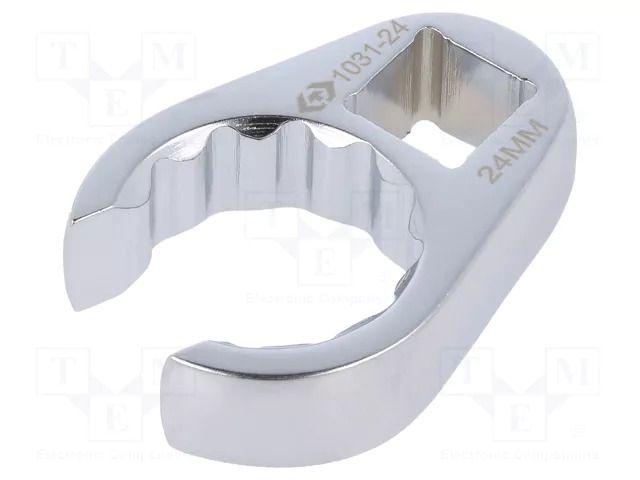 Wrench: flat; 12-angles,side,crowfoot,special; 24mm; 1/2"; L: 55mm KING TONY KT-1031-24R