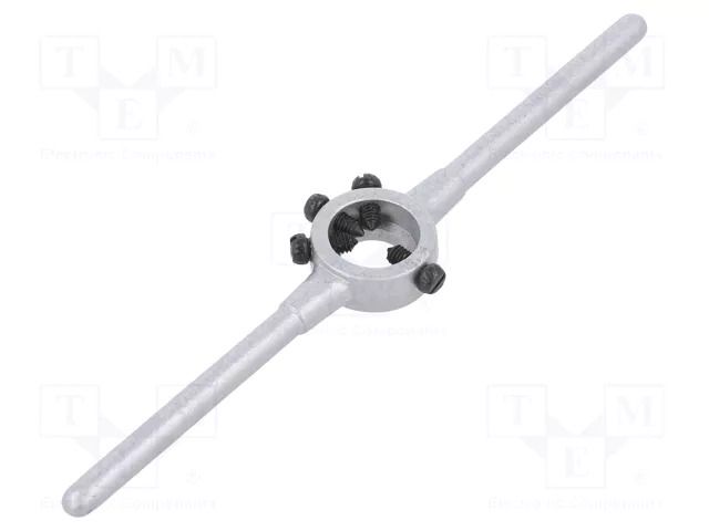 Diestock; cast zinc; Grip capac: BSW 1/16"-3/32",M1-M2,6; Ø: 16mm VÖLKEL VOLKEL-15001