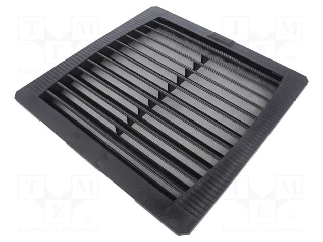 Filter; Cutout: 223x223mm; D: 38mm; IP54; Mounting: push-in; black WEIDMÜLLER EF-40-54-BK