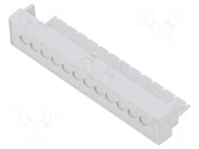 Terminals cover; grey; Holes no: 12; 5.08mm ITALTRONIC IT-P05040203T.BL