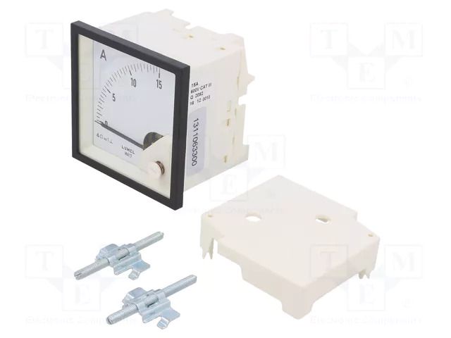 Ammeter; on panel; I DC: 0÷15A; Class: 1.5; Length: 61mm; 600V; MA17 LUMEL MA17N-A20800000000
