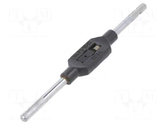 Tap wrench; steel; Grip capac: 1/16"-1/2",G 1/8",M1-M12; 176mm VÖLKEL VOLKEL-14015