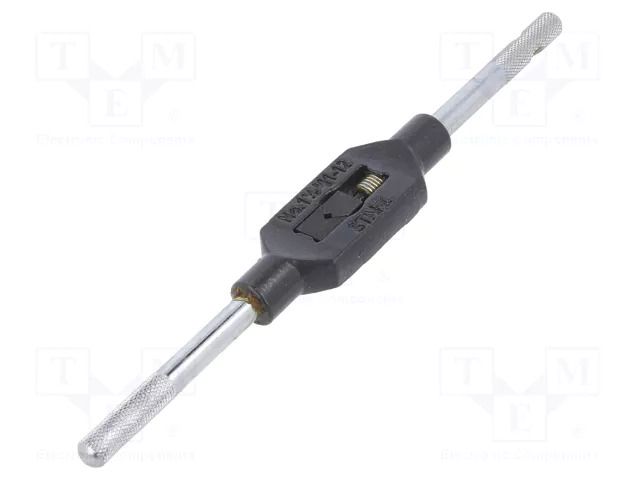 Tap wrench; Grip capac: 1/16"-1/2",G 1/8",M1-M12; L: 176mm; steel VÖLKEL VOLKEL-14015
