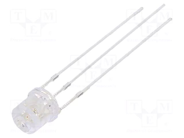LED; green/yellow; 5mm; 140°; Front: flat; 2.1÷2.6/2.9÷3.6VDC OPTOSUPPLY OSYPMC57E1A