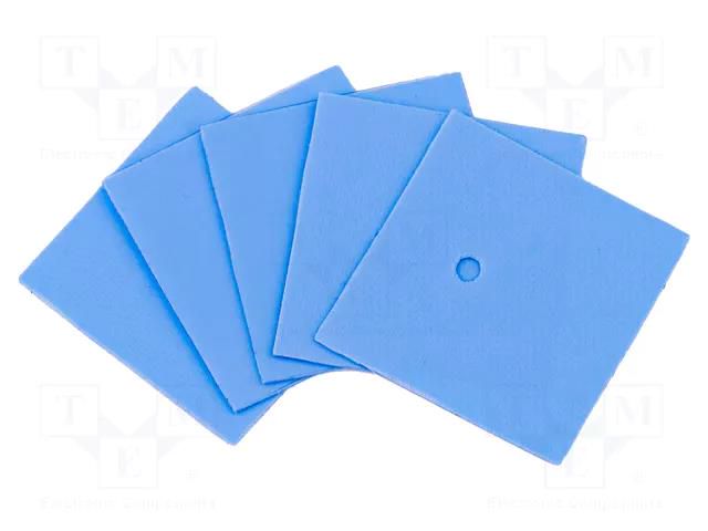 Tape: heat transfer; W: 25mm; L: 26mm; Thk: 0.3mm; 1.5W/mK; 5pcs. AG TERMOPASTY TO-15-03X26X25