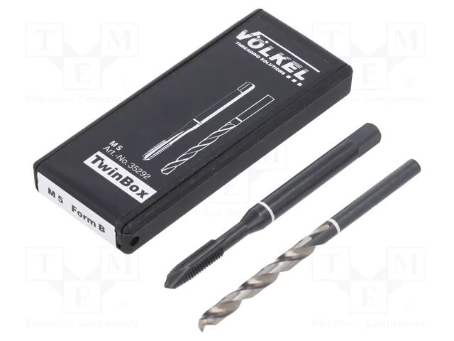 Tap; M5; 0.8; Holder: machine; high speed steel cobalt HSS-E VÖLKEL VOLKEL-35292
