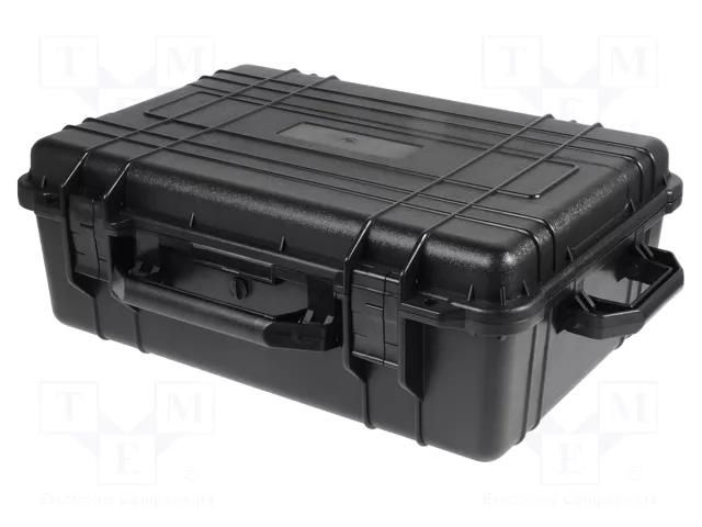 Case; tool case; black; ABS; Body dim: 586x436x216mm; IP67 NEWBRAND NB-45-9-B