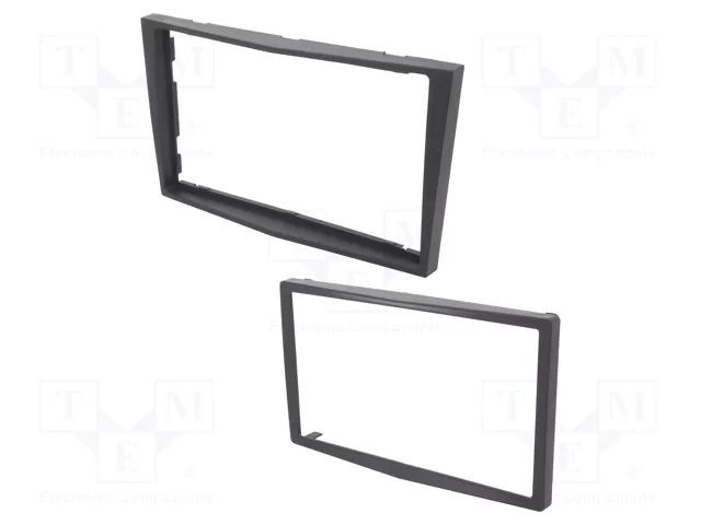 Radio frame; Opel; 2 DIN; dark grey,london smoke,grey (dark) COMPOTECH RAM-40.152.26