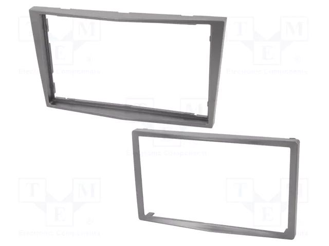 Radio frame; Opel,Renault,Suzuki; 2 DIN; dark grey,grey (dark) COMPOTECH RAM-40.100.21