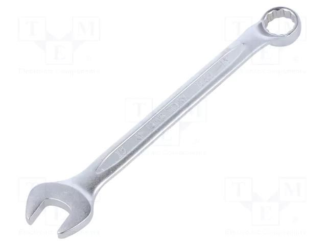 Wrench; bent,combination spanner; 15mm; Chrom-vanadium steel KING TONY KT-1063-15