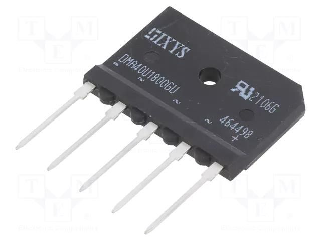 Bridge rectifier: three-phase; Urmax: 1.8kV; If: 40A; Ifsm: 370A IXYS DMA40U1800GU