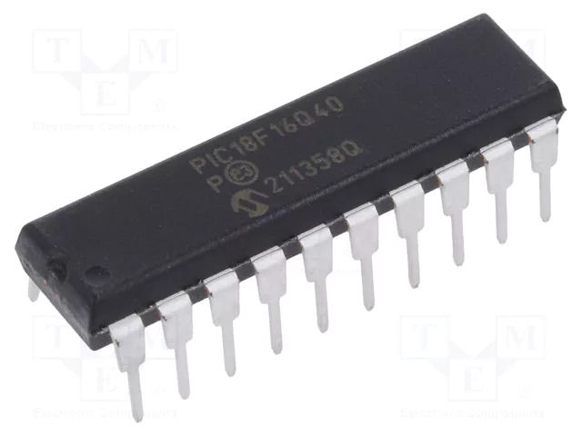 IC: PIC microcontroller; SMD; PIC18; tube; -40÷85°C; Q40 MICROCHIP TECHNOLOGY PIC18F16Q40-I/P