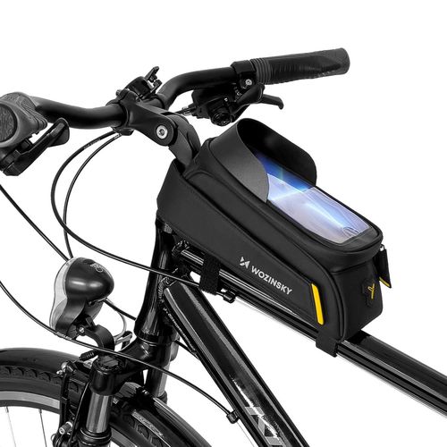 Wozinsky frame bike bag with phone case 1l black (WBB25BK), Wozinsky 5907769301469 5907769301469