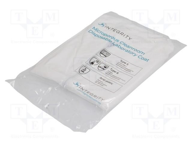 Coverall; ESD; L (unisex); Features: disposable,Fastening: zip ANTISTAT ATS-600-5008