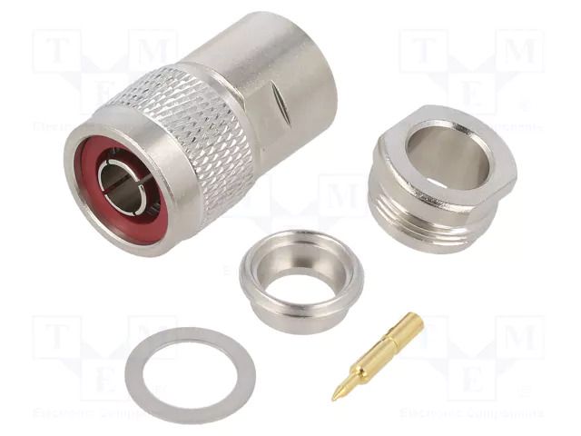 Connector: N; plug; male; straight; 50Ω; crimped; for cable; PTFE AMPHENOL RF 082-202-RFX