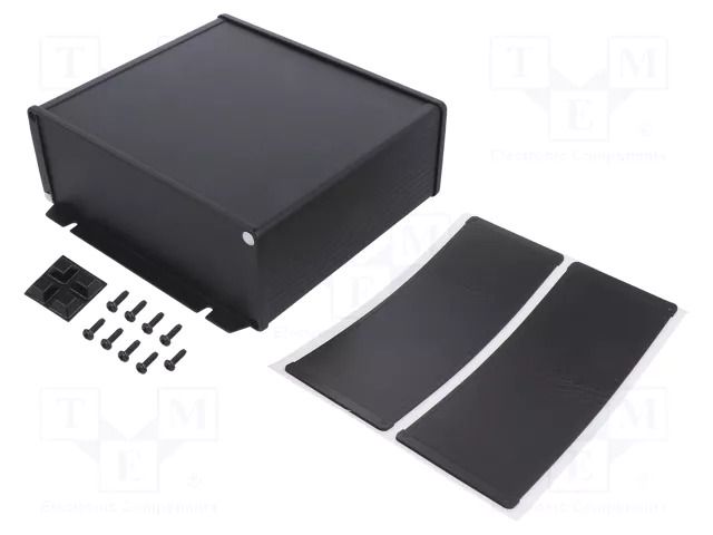 Enclosure: with panel; with fixing lugs; 1457U; X: 191mm; Y: 160mm HAMMOND HM-1457U1602BK